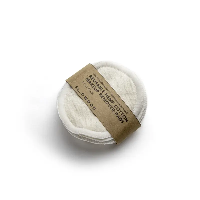 Reusable Hemp Cotton Make Up Remover Pads (8Pcs)
