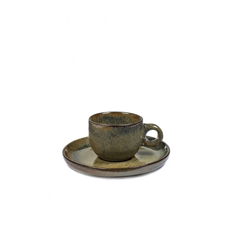 ESPRESSO CUP SURFACE D6,5 H5 WITH UNDERPLATE D13 INDI GREY
