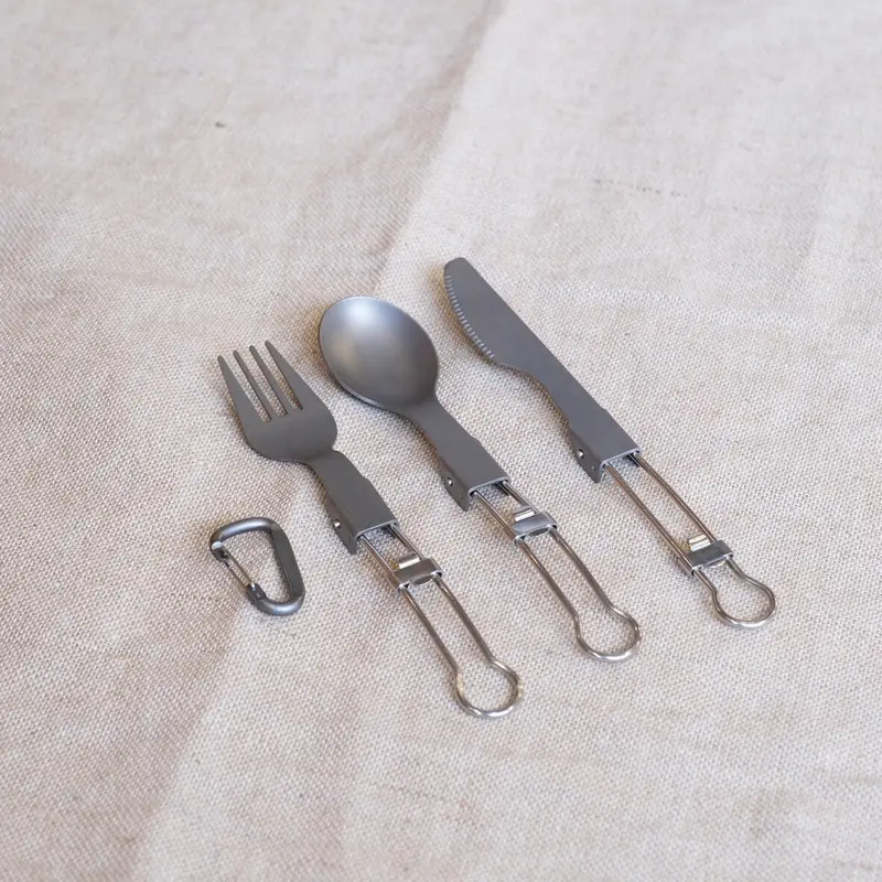 Titanium Foldable Cutlery Set