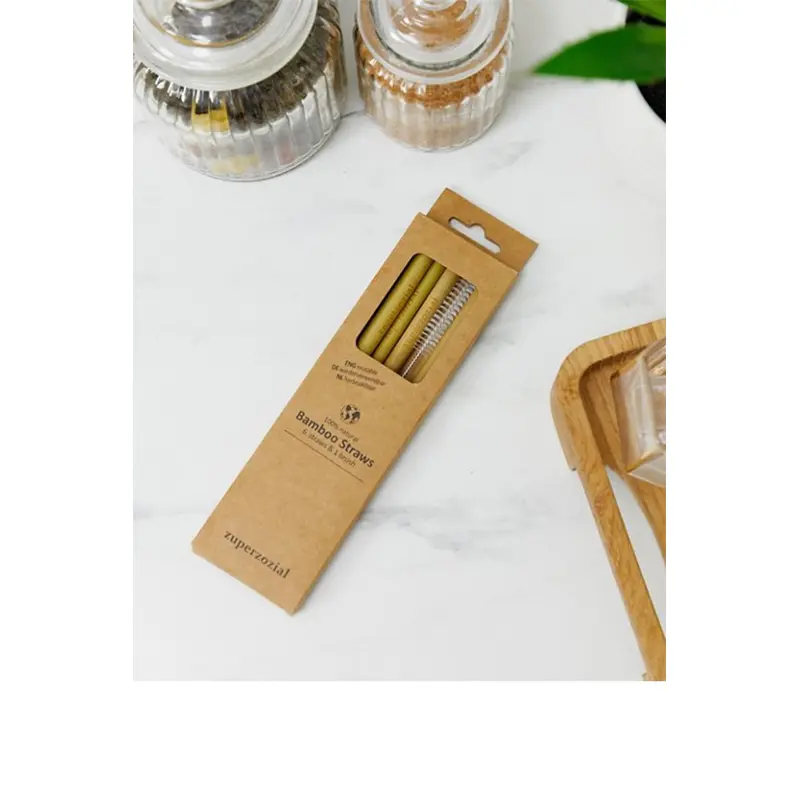 Bamboo Straws+Brush Set