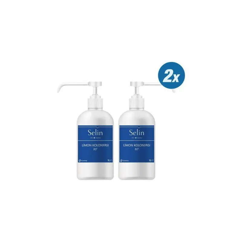 Selin Lemon Cologne Spray 1 Liter X 2 Pieces