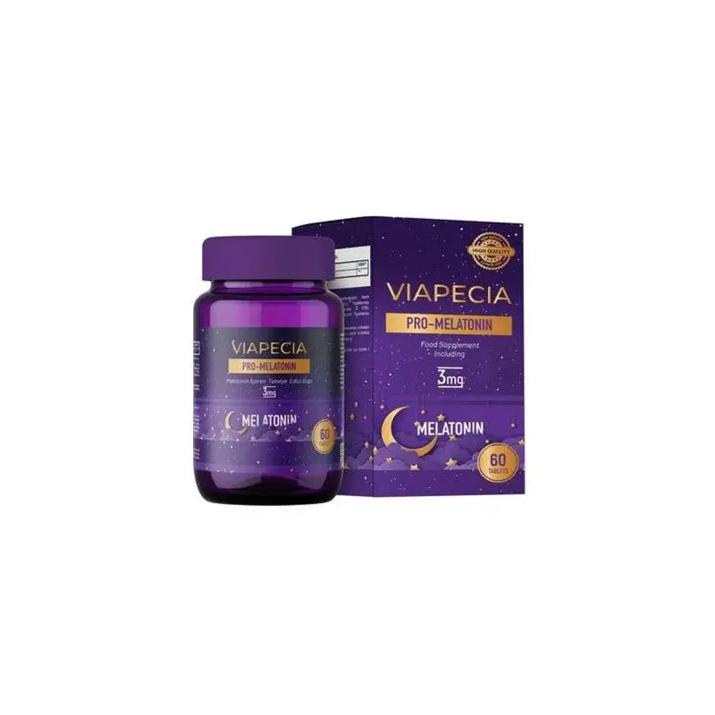 Viapecia Pro Melatonin 3 Mg 60 Tablets