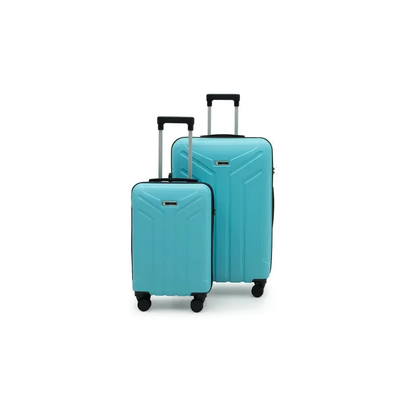 Petra Lux 2-Piece Abs Suitcase Set Large & Small - Black