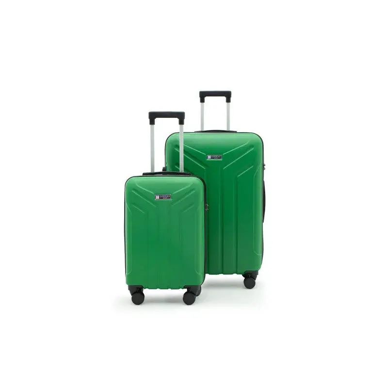 Petra Lux 2-Piece Abs Suitcase Set Large & Small - Green