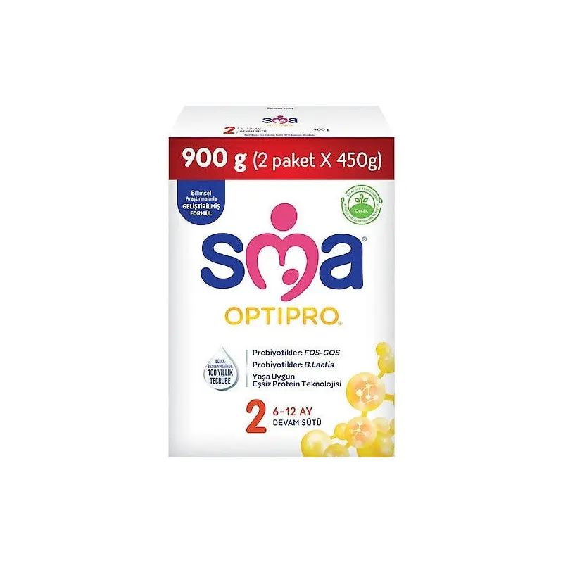Sma Optipro 2 (6-12 Months) Follow-On Milk 900 Gr
