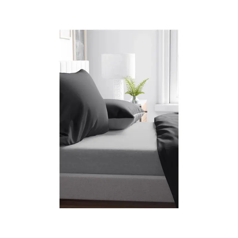 Gray Double Fitted Sheet