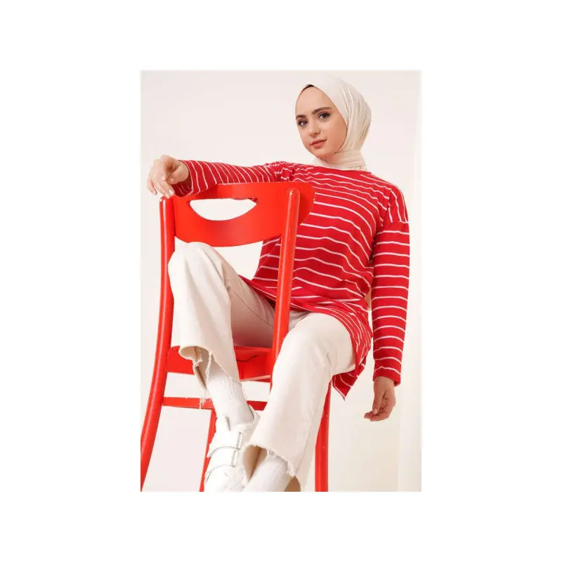 Striped Tunic Red