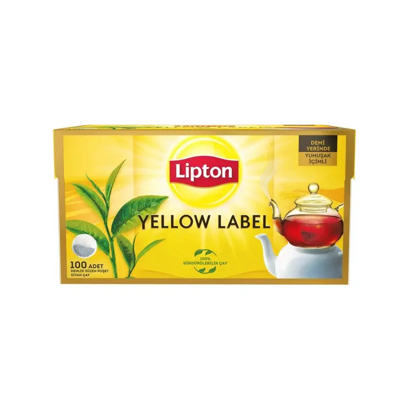 Lipton Yellow Label Black Filtering Tea Bag 100 X 3.2 G