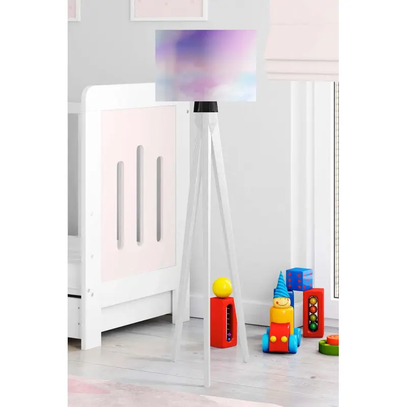 Rainbow And Clouds Children's Room Floor Lamp