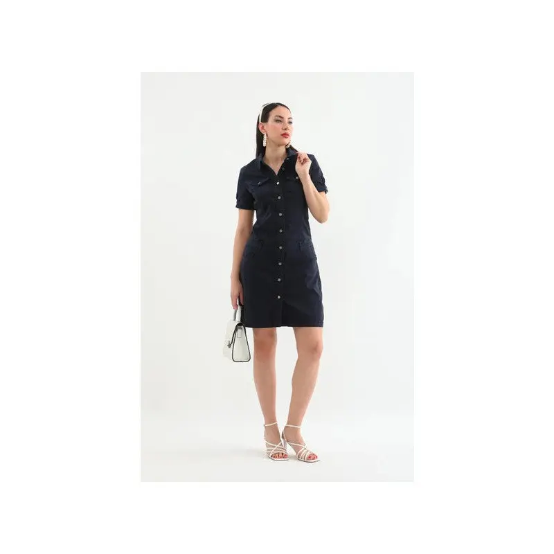 Women's Buttoned Jean Dress