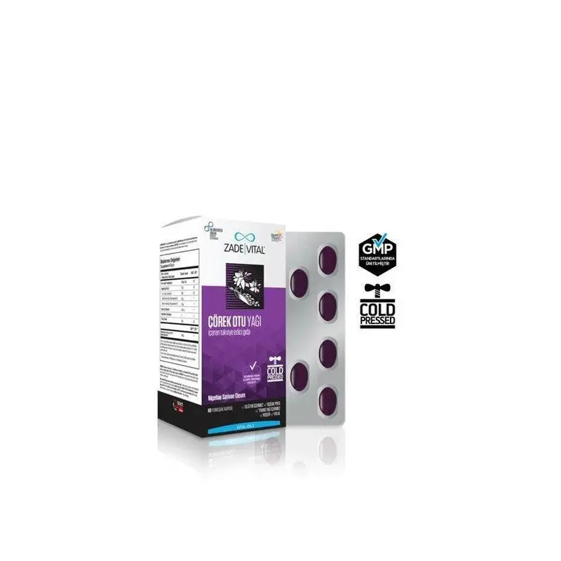 Zade Vital Black Cumin Oil 900 Mg 60 Capsules