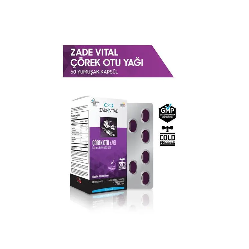 Zade Vital Black Cumin Oil Capsules
