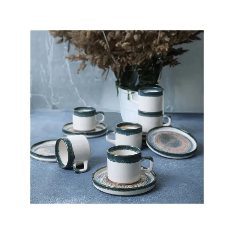 Keramika Hydra Stackable Tea Set 12 Pieces For 6 People 21279