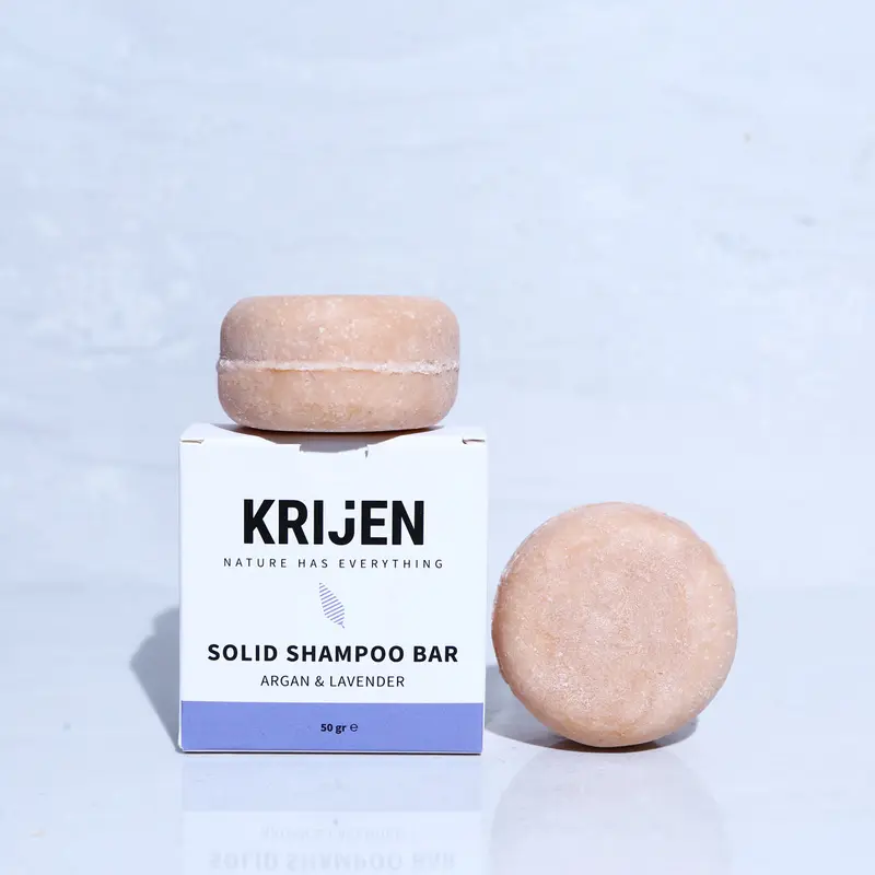 Argan & Lavender Solid Shampoo 50 Gr - Trial Size