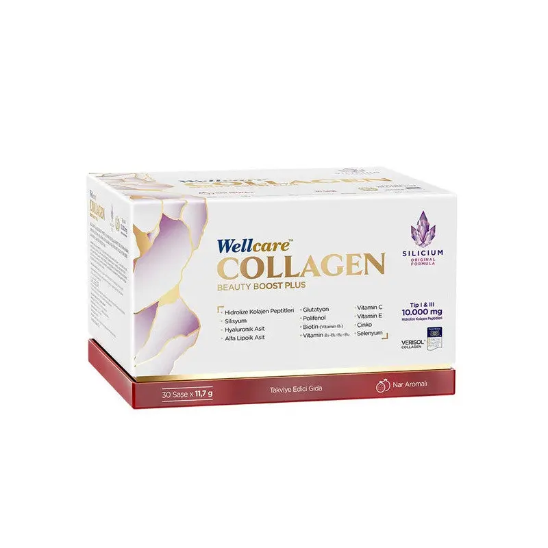 Wellcare Collagen Beauty Boost Plus 10,000 Mg 30 Sachets Pomegranate Flavor