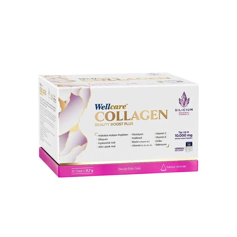 Wellcare Collagen Beauty Boost Plus 10,000 Mg 30 Sachets Watermelon Flavor