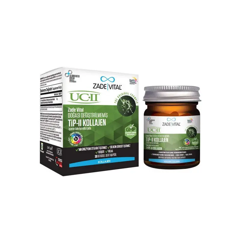 Zade Vital Type 2 Collagen Food Supplement 30 Herbal Hard Capsules