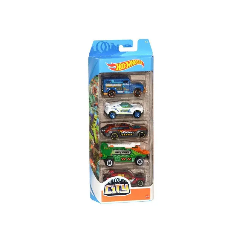 1806 Hot Wheels 5-Piece Car Set / Age +3