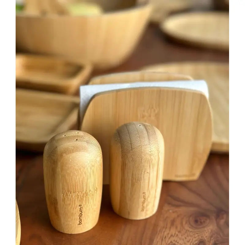 Bambum Lola Piparo - Napkin Holder - Salt And Pepper Shaker Set 3 Pieces