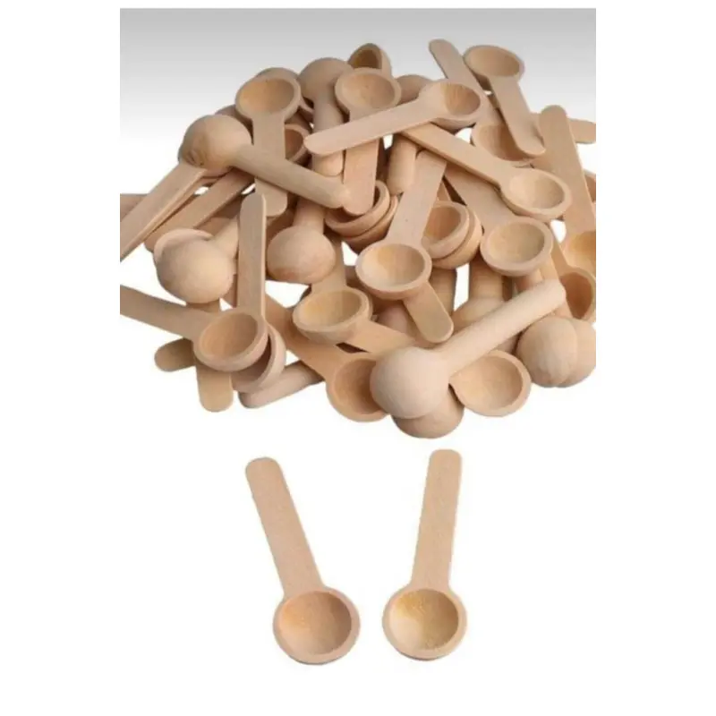 Wooden Spice And Jam Spoons 6 Pieces