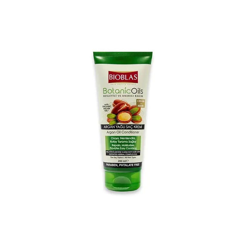 Bioblas Botanic Oils Hair Conditioner Mask 200 Ml Argan 2 Pieces