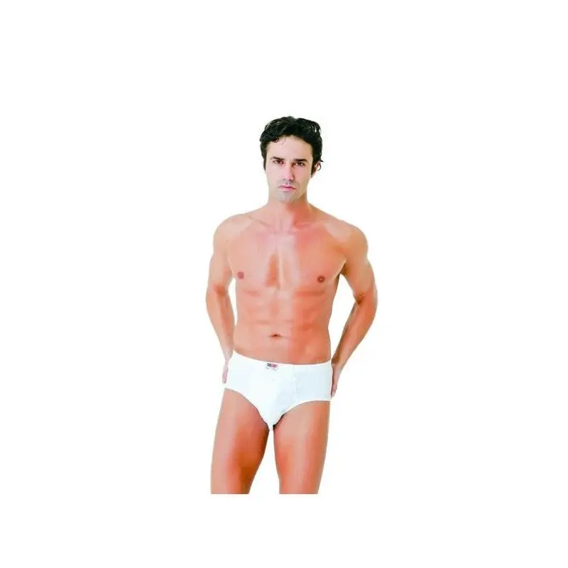 6 Pack Donex 2305 Men's Combed Cotton Briefs 100% Cotton White