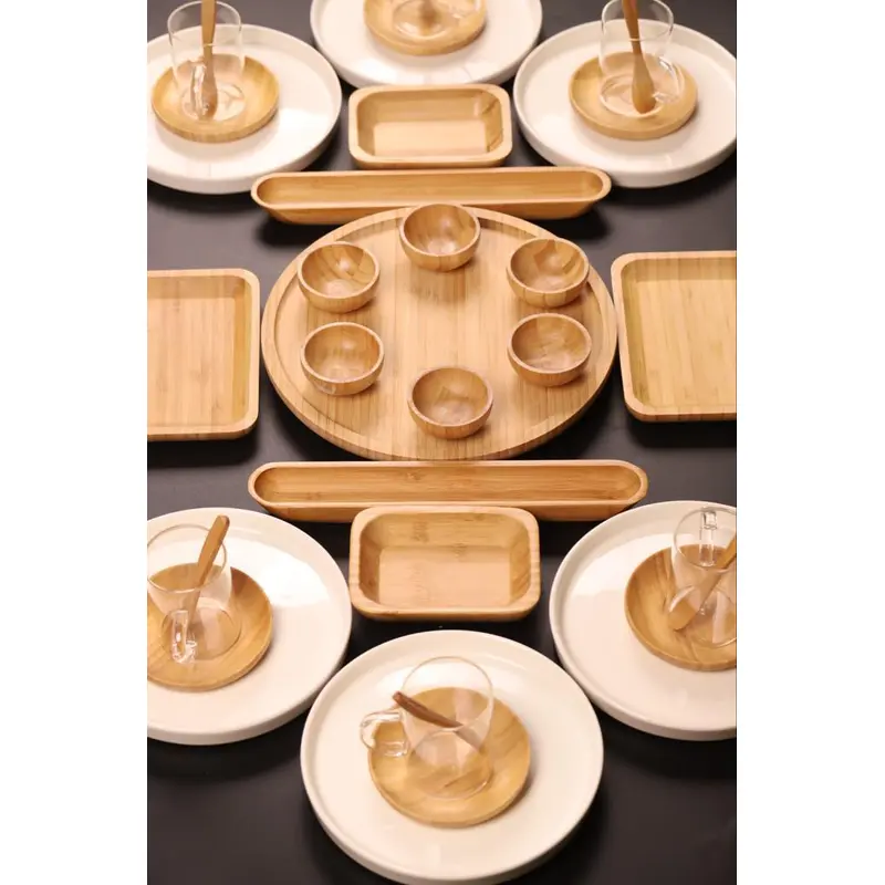 Atbyhome Kira 37 Piece Ceramic Breakfast Set - Luxury Breakfast Serving Set