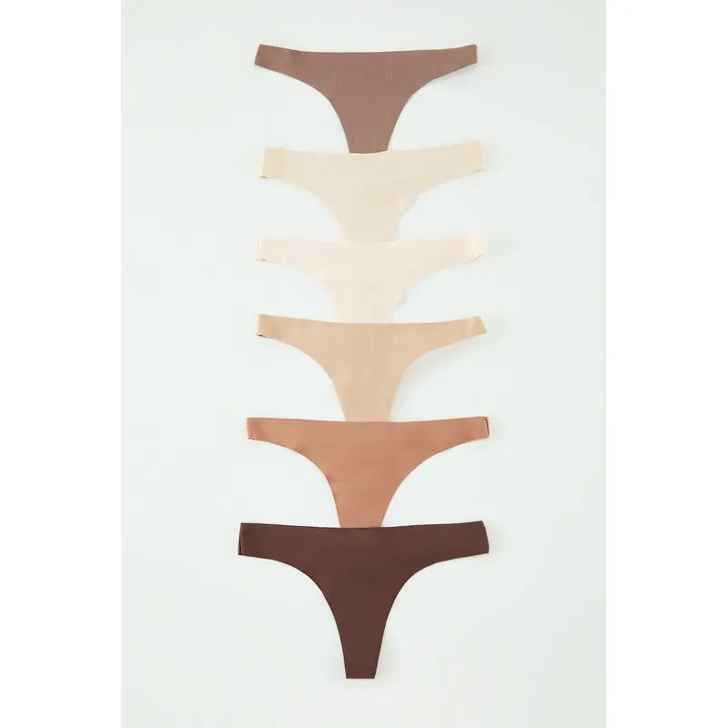 Women's 6 Pack Very Colorful Straight Briefs