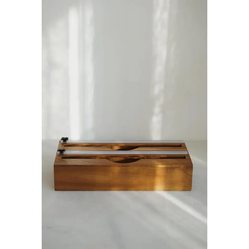 Mien 2-Compartment Acacia Stretch Foil Box