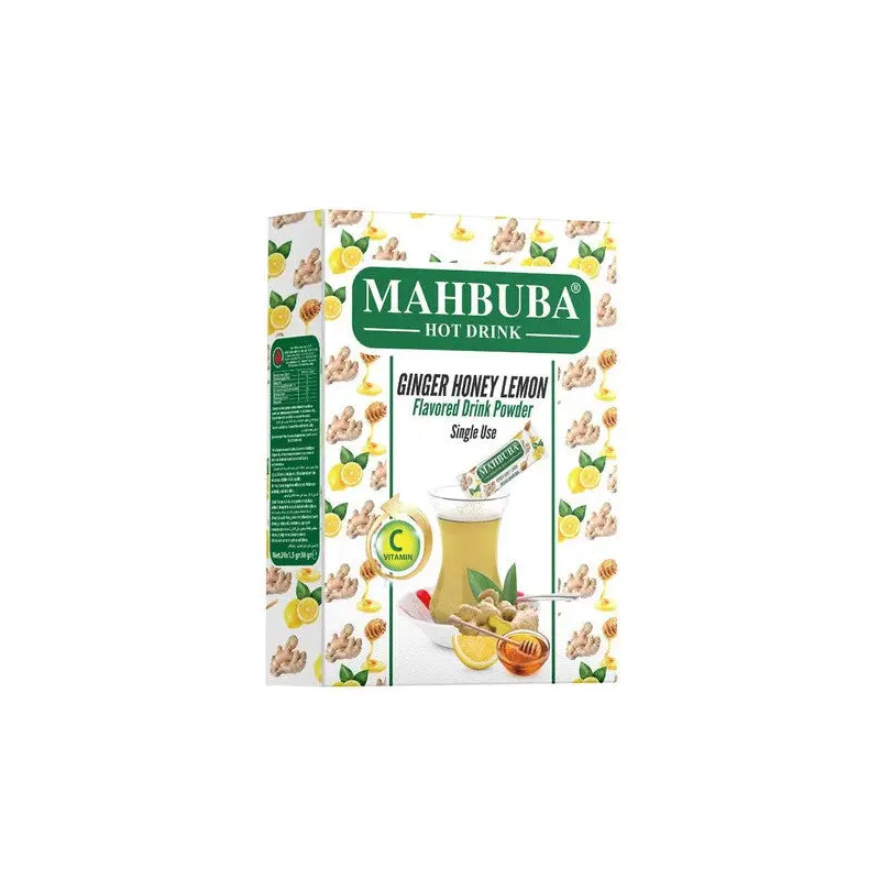 Mahbuba Single Use Ginger Honey Lemon Flavored Oralet Tea 24X1.5G