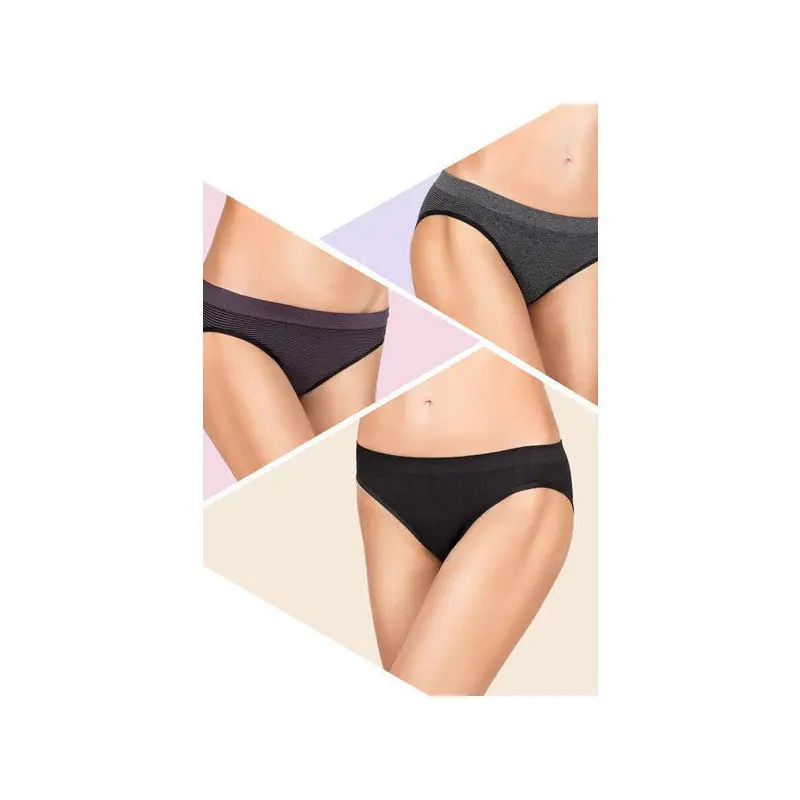 Miorre 3-Pack Seamless Breathable Non-Trace Women's Comfortable Slip Panties
