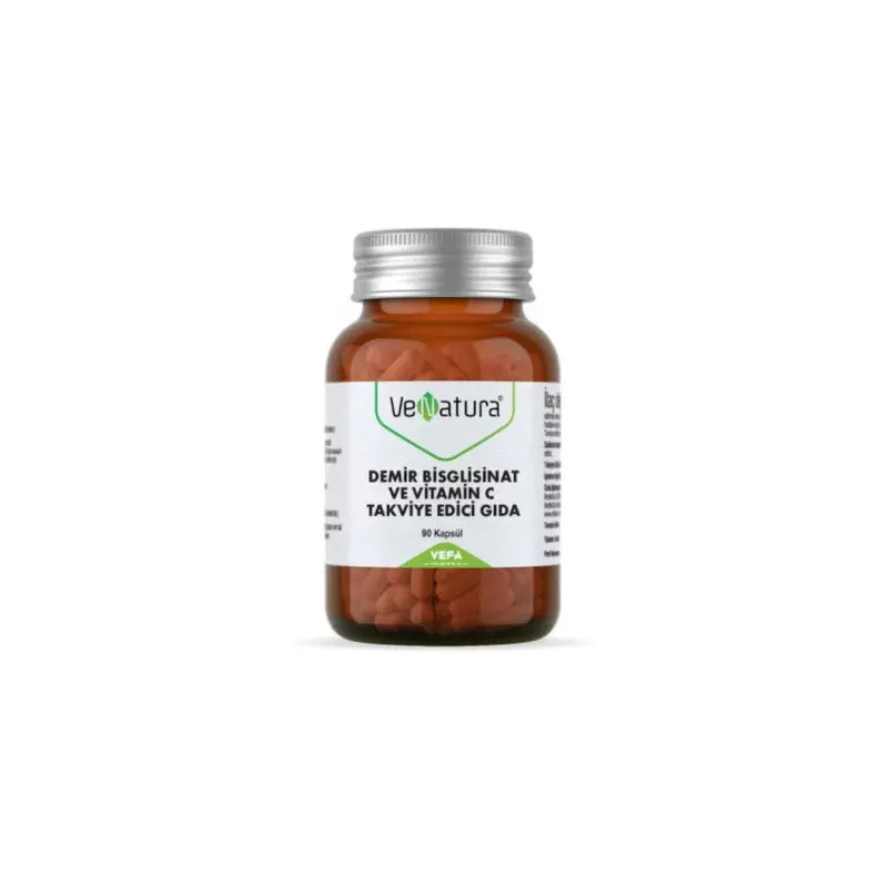Venatura Iron Bisglycinate Vitamin C 90 Capsules