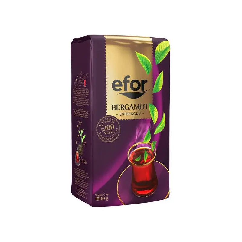 Efor Bergamot Flavored Black Tea - 1000 Gr