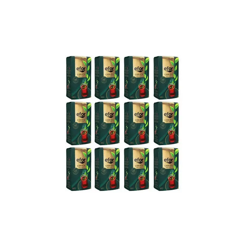Efor Tea Efor amlca Black Loose Tea 1.000 Gr X 12 Pieces