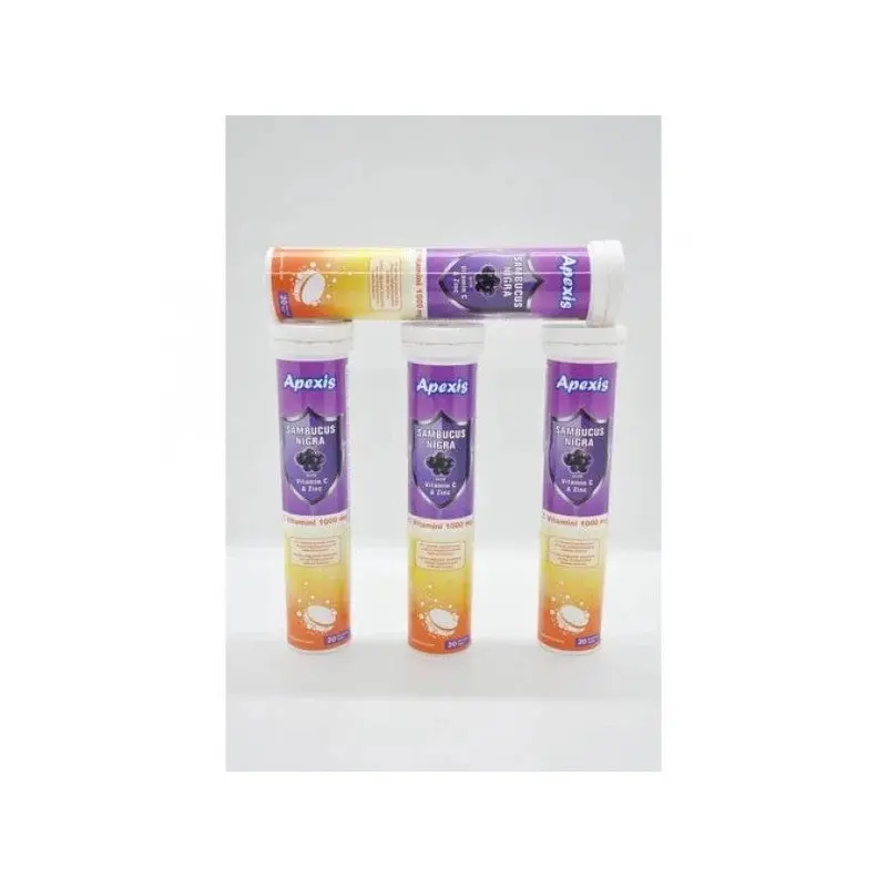 Apexis Sambucus Nigra Vitamin C 1000 Mg 20 Tablets 4 Pieces