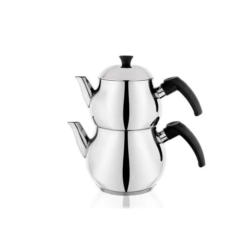 Schafer Base Steel Teapot Set - 4 Pieces - Inox
