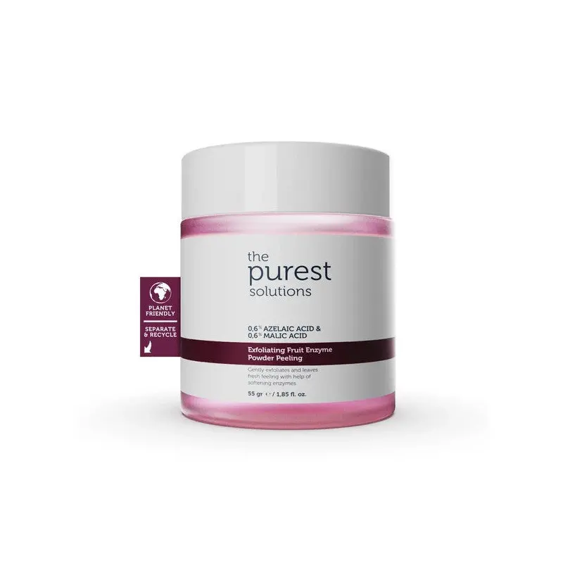 The Purest Solutions Fruit Enzyme Powder Exfoliator & Peeling  (0,6% Azelaic Acid & 0,6% Malic Acid)