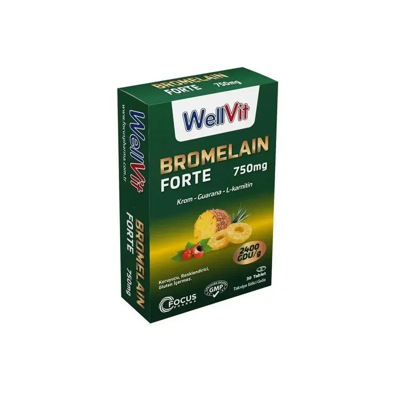 Wellvit Bromelain Forte 30 Tablets