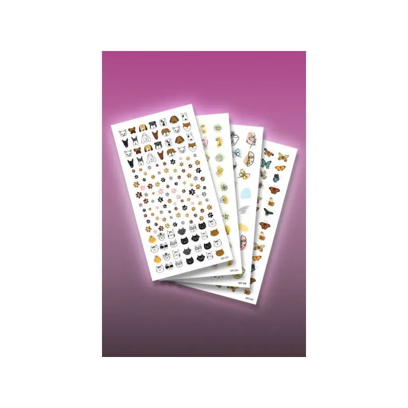 4 Piece Nail Tattoo Set, Nail Sticker Set, Nail Art