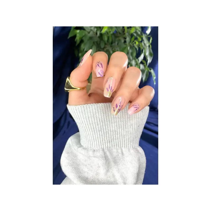 Lavender Nail Tattoo, Nail Tattoo, Nail Art, Nail Sticker