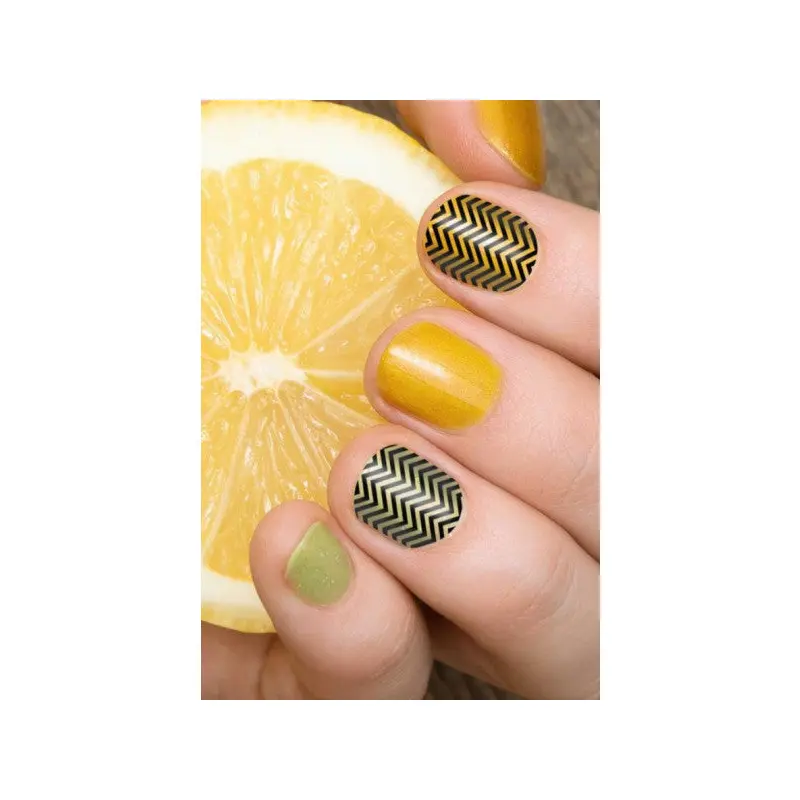 Zigzag Lines Nail Tattoo,nail Tattoo,nail Art,nail Sticker