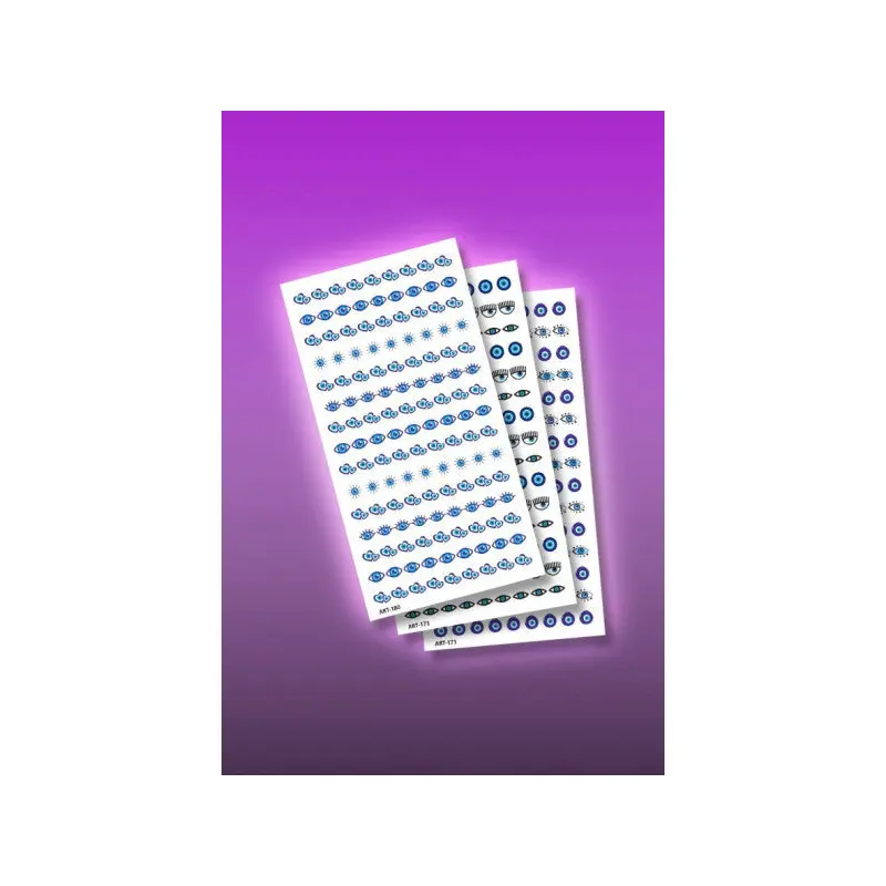 3 Piece Nail Tattoo Set, Nail Art