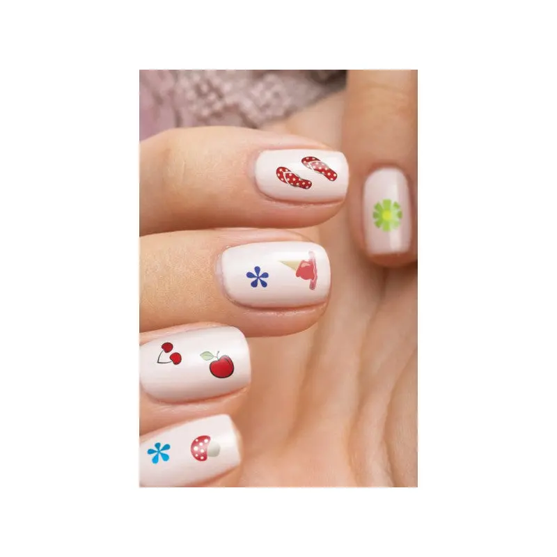 Summer -2 Nail Tattoo, Nail Art, Nail Sticker