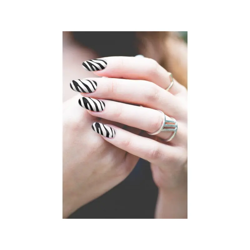 Zebra - 1 Nail Tattoo, Nail Art, Nail Sticker