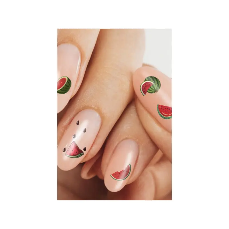 Watermelon Nail Tattoo, Nail Tattoo, Nail Art, Nail Sticker