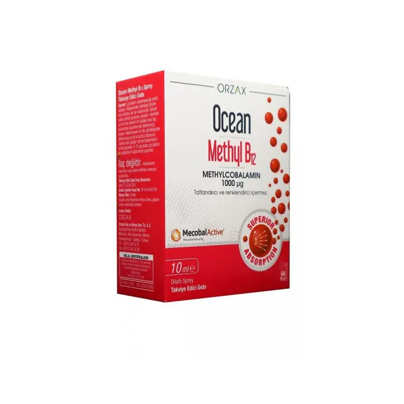 Ocean Methyl Cobalamine B12 Spray 10 Ml