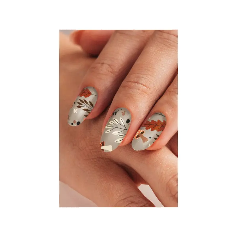 Autumn Nail Tattoo, Nail Art, Nail Sticker
