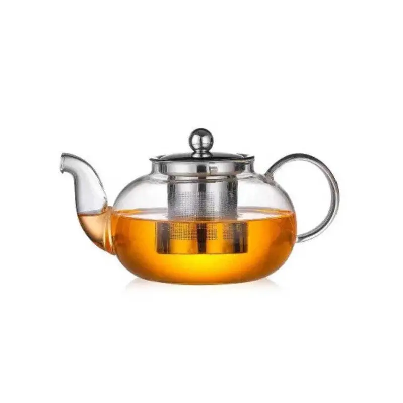 Glass Teapot V Model - Steel Strainer