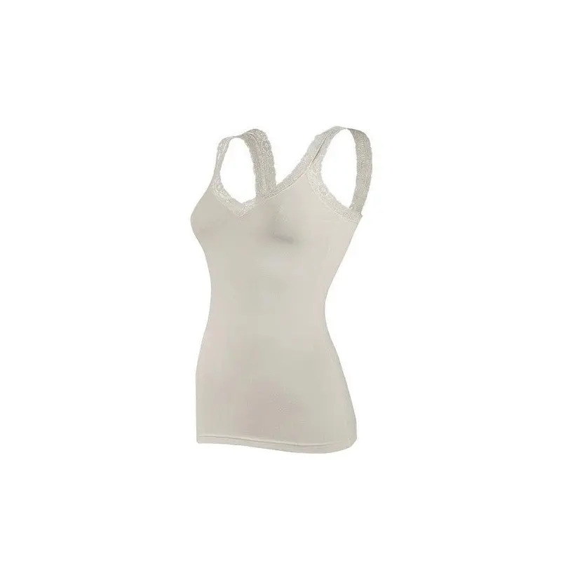 3 Piece Yldz Modal Women's Lycra Lace Strappy Undershirt Ecru 2262