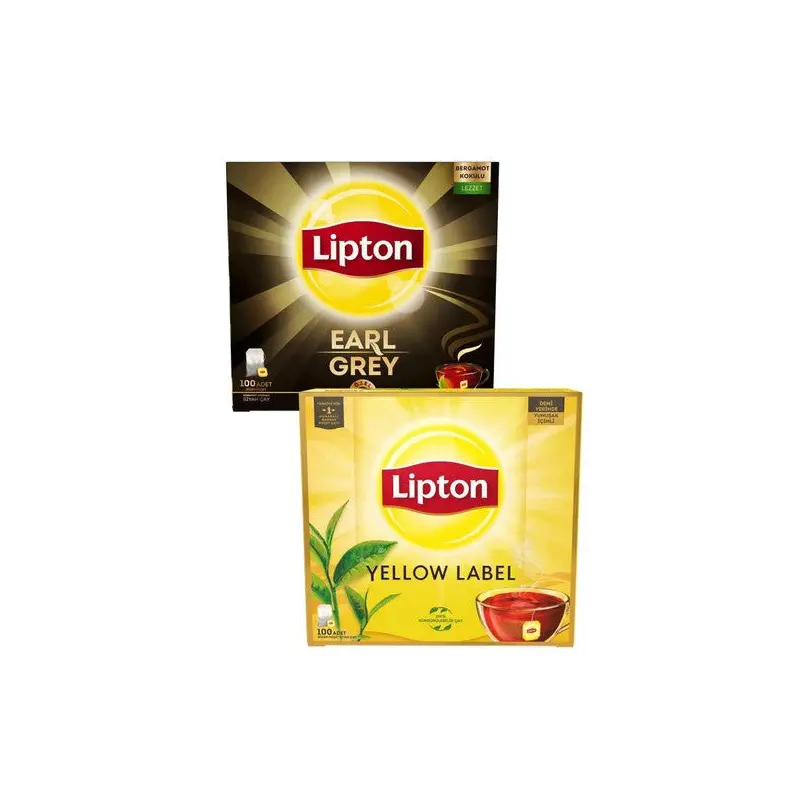 Glass Tea Bag Yellow Label Glass Tea Bag 100 Pcs & Lipton Earl Grey 100 Pcs